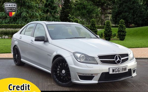 Used 2012 SILVER MERCEDES-BENZ C-CLASS Saloon 6.2 C63 AMG 4d 457 BHP (reg. 2012-02-03) for sale in Stockport