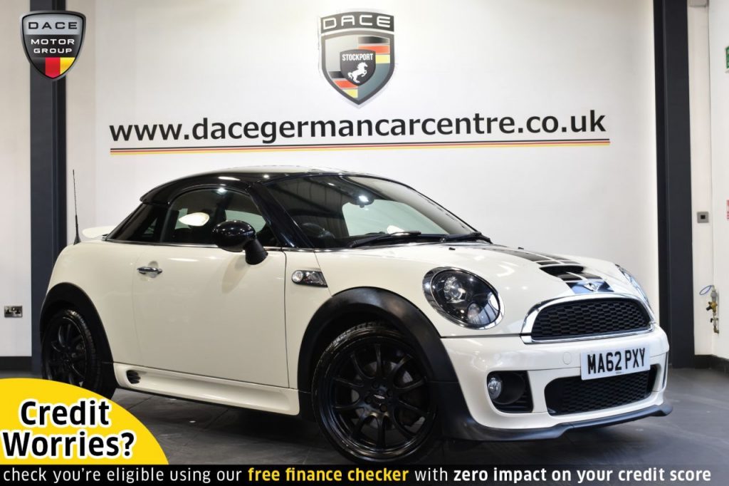 Used 2012 WHITE MINI COUPE Coupe 1.6 COOPER S 2DR 181 BHP (reg. 2012-09-21) for sale in Altrincham