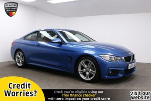 Used 2014 BLUE BMW 4 SERIES Coupe 2.0 420D M SPORT 2d AUTO 181 BHP (reg. 2014-12-16) for sale in Manchester