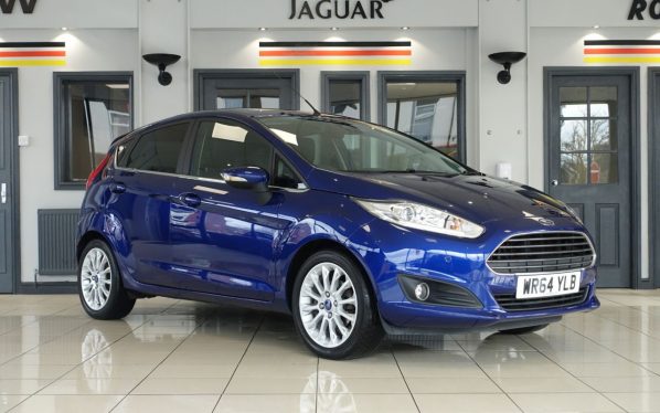 Used 2014 BLUE FORD FIESTA Hatchback 1.0 TITANIUM X 5d AUTO 100 BHP (reg. 2014-11-28) for sale in Wilmslow