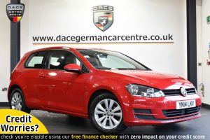 Used 2014 RED VOLKSWAGEN GOLF Hatchback 1.6 SE TDI BLUEMOTION TECHNOLOGY 3DR 103 BHP (reg. 2014-03-14) for sale in Altrincham