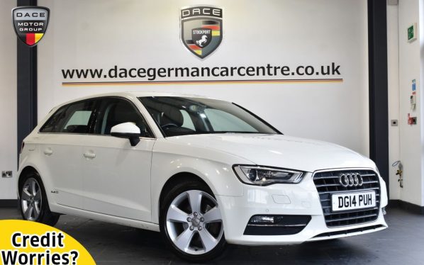 Used 2014 WHITE AUDI A3 Hatchback 1.4 TFSI SPORT 5DR 139 BHP (reg. 2014-04-30) for sale in Altrincham