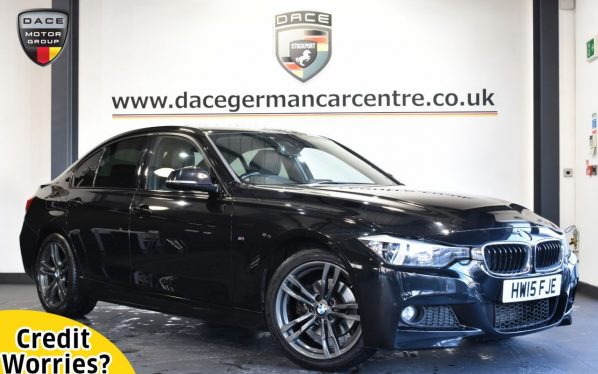 Used 2015 BLACK BMW 3 SERIES Saloon 2.0 320D M SPORT 4DR AUTO 181 BHP (reg. 2015-03-31) for sale in Altrincham
