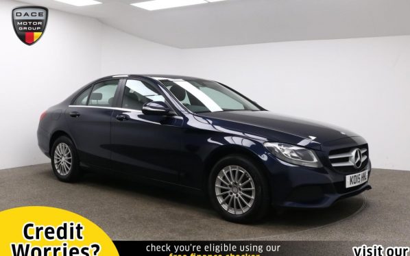 Used 2015 BLUE MERCEDES-BENZ C-CLASS Saloon 2.0 C200 SE 4d 184 BHP (reg. 2015-07-08) for sale in Manchester