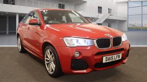 Used 2015 RED BMW X4 Coupe 2.0 XDRIVE20D M SPORT 4DR AUTO 188 BHP (reg. 2015-04-30) for sale in Altrincham
