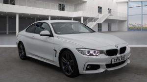 Used 2015 WHITE BMW 4 SERIES Coupe 2.0 420D M SPORT 2DR AUTO 188 BHP (reg. 2015-04-28) for sale in Altrincham