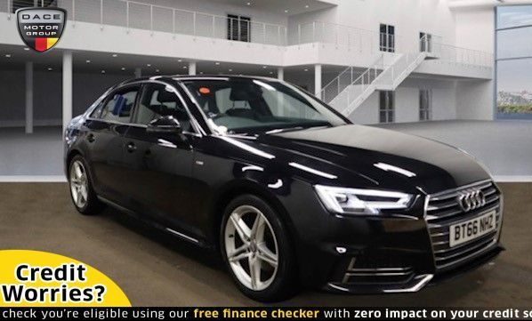 Used 2016 BLACK AUDI A4 Saloon 2.0 TFSI S LINE 4d 188 BHP (reg. 2016-10-21) for sale in Wilmslow