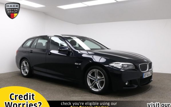 Used 2016 BLACK BMW 5 SERIES Estate 2.0 520D M SPORT TOURING 5d AUTO 188 BHP (reg. 2016-12-23) for sale in Manchester
