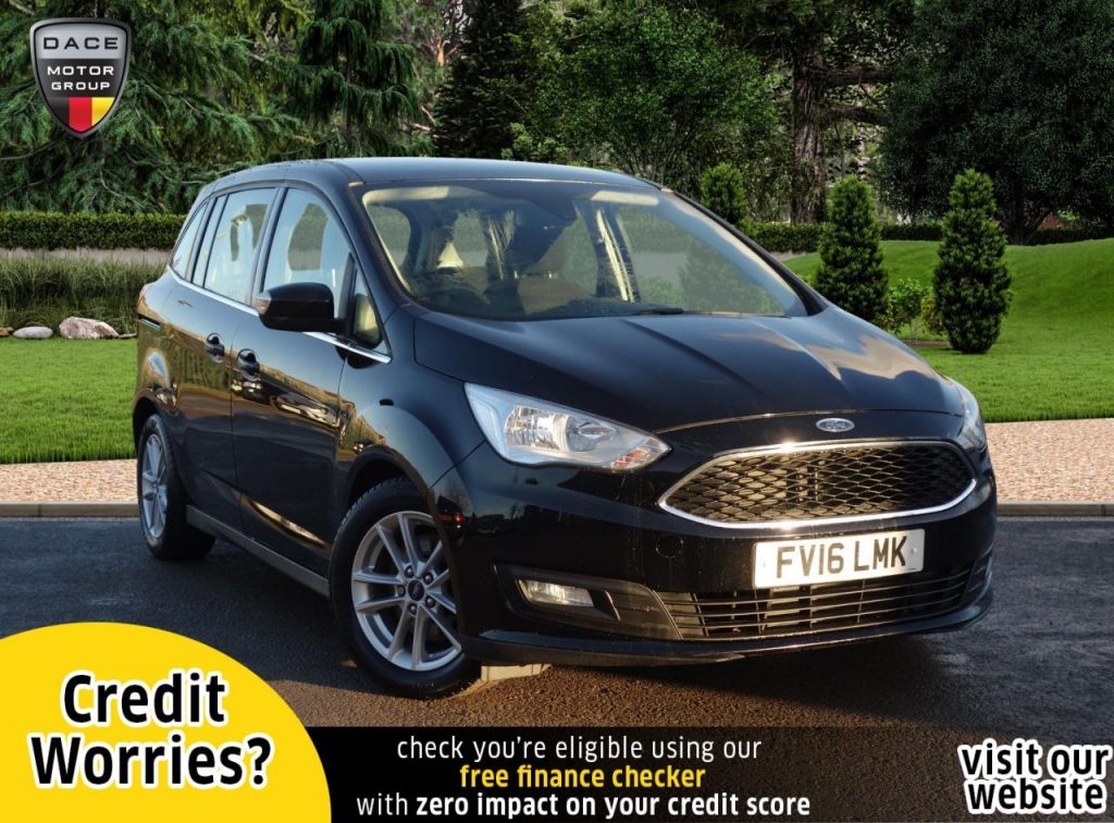 Used 2016 BLACK FORD GRAND C-MAX MPV 1.5 ZETEC TDCI 5d 118 BHP (reg. 2016-06-20) for sale in Stockport