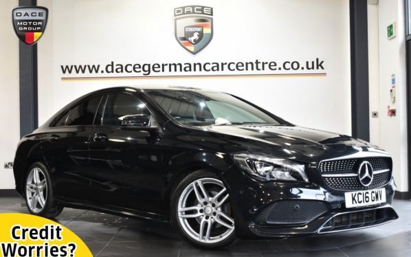 Used 2016 BLACK MERCEDES-BENZ CLA Coupe 1.6 CLA 180 AMG LINE 4DR AUTO 121 BHP (reg. 2016-08-19) for sale in Altrincham