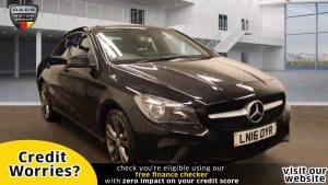 Used 2016 BLACK MERCEDES-BENZ CLA Coupe 2.1 CLA 220 D SPORT 4d AUTO 174 BHP (reg. 2016-03-31) for sale in Manchester