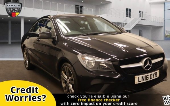 Used 2016 BLACK MERCEDES-BENZ CLA Coupe 2.1 CLA 220 D SPORT 4d AUTO 174 BHP (reg. 2016-03-31) for sale in Manchester