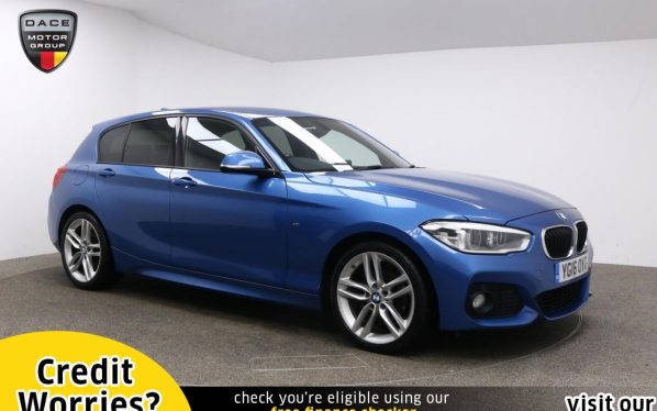 Used 2016 BLUE BMW 1 SERIES Hatchback 2.0 118D M SPORT 5d AUTO 147 BHP (reg. 2016-03-23) for sale in Manchester