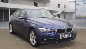 Used 2016 BLUE BMW 3 SERIES Saloon 2.0 318D SPORT 4d 148 BHP (reg. 2016-03-31) for sale in Stockport