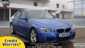 Used 2016 BLUE BMW 3 SERIES Saloon 2.0 320D M SPORT 4d 188 BHP (reg. 2016-11-07) for sale in Manchester