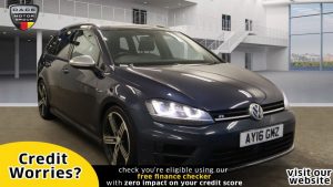 Used 2016 BLUE VOLKSWAGEN GOLF Estate 2.0 R TSI DSG 5d AUTO 296 BHP (reg. 2016-07-05) for sale in Manchester