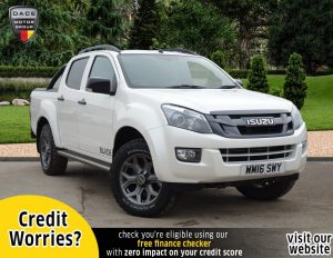 Used 2016 WHITE ISUZU D-MAX PICK UP 2.5 TD BLADE DCB 5d AUTO 164 BHP (reg. 2016-06-10) for sale in Stockport