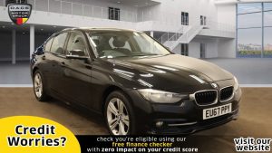 Used 2017 BLACK BMW 3 SERIES Saloon 2.0 320I SPORT 4d 181 BHP (reg. 2017-09-02) for sale in Manchester