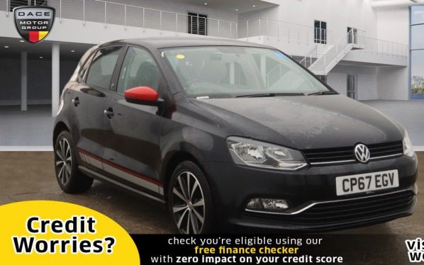 Used 2017 BLACK VOLKSWAGEN POLO Hatchback 1.2 R LINE TSI 3d 89 BHP (reg. 2017-12-15) for sale in Manchester