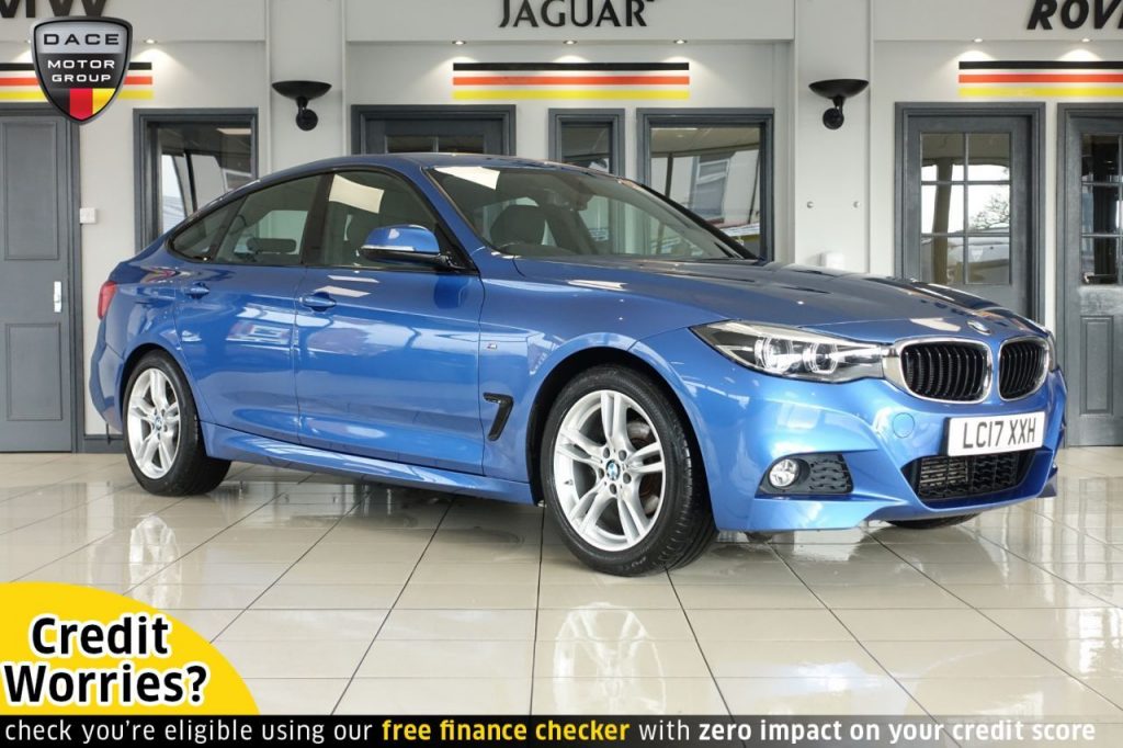 Used 2017 BLUE BMW 3 SERIES GRAN TURISMO Hatchback 2.0 318D M SPORT GRAN TURISMO 5d AUTO 148 BHP (reg. 2017-06-23) for sale in Wilmslow