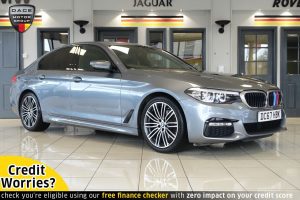 Used 2017 BLUE BMW 5 SERIES Saloon 2.0 520D M SPORT 4d 188 BHP (reg. 2017-12-24) for sale in Wilmslow