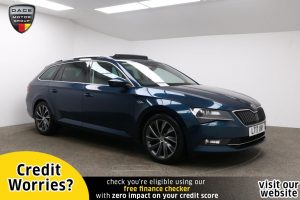 Used 2017 BLUE SKODA SUPERB Estate 2.0 LAURIN AND KLEMENT TDI 5d 188 BHP (reg. 2017-03-31) for sale in Manchester