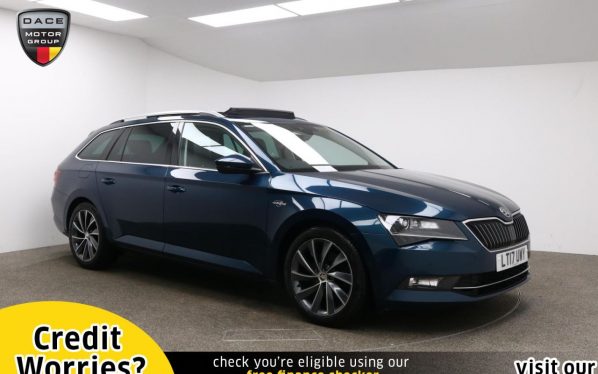 Used 2017 BLUE SKODA SUPERB Estate 2.0 LAURIN AND KLEMENT TDI 5d 188 BHP (reg. 2017-03-31) for sale in Manchester