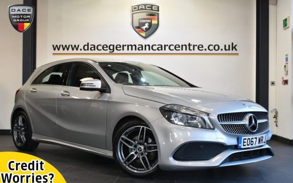 Used 2017 SILVER MERCEDES-BENZ A-CLASS Hatchback 1.5 A 180 D AMG LINE 5DR 107 BHP (reg. 2017-09-18) for sale in Altrincham
