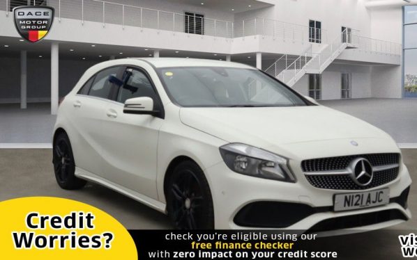 Used 2017 WHITE MERCEDES-BENZ A-CLASS Hatchback 1.6 A 160 AMG LINE EXECUTIVE 5d 102 BHP (reg. 2017-03-28) for sale in Manchester