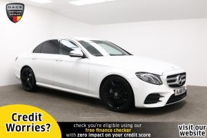 Used 2017 WHITE MERCEDES-BENZ E-CLASS Saloon 2.0 E 220 D AMG LINE 4d AUTO 192 BHP (reg. 2017-01-31) for sale in Manchester
