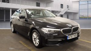 Used 2018 BLACK BMW 5 SERIES Saloon 2.0 520D SE 4d AUTO 188 BHP (reg. 2018-01-18) for sale in Stockport