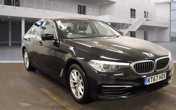 Used 2018 BLACK BMW 5 SERIES Saloon 2.0 520D SE 4d AUTO 188 BHP (reg. 2018-01-18) for sale in Stockport