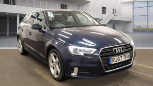 Used 2018 BLUE AUDI A3 Hatchback 2.0 TDI SPORT 5DR 148 BHP (reg. 2018-02-06) for sale in Altrincham