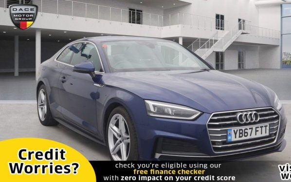 Used 2018 BLUE AUDI A5 Coupe 2.0 TDI ULTRA S LINE 2d 188 BHP (reg. 2018-01-29) for sale in Manchester