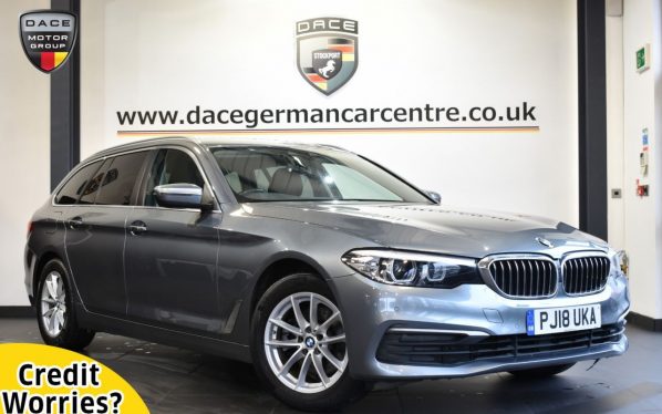 Used 2018 BLUE BMW 5 SERIES Estate 2.0 520D SE TOURING 5DR AUTO 188 BHP (reg. 2018-06-29) for sale in Altrincham