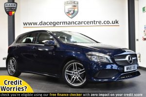 Used 2018 BLUE MERCEDES-BENZ A-CLASS Hatchback 1.5 A 180 D AMG LINE 5DR AUTO 107 BHP (reg. 2018-04-17) for sale in Altrincham