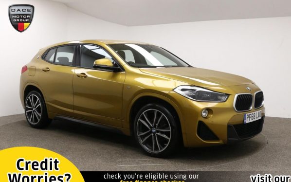 Used 2018 GOLD BMW X2 Hatchback 2.0 SDRIVE18D M SPORT 5d 148 BHP (reg. 2018-12-20) for sale in Manchester