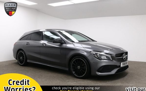 Used 2018 GREY MERCEDES-BENZ CLA Estate 2.1 CLA 220 D 4MATIC AMG LINE 5d AUTO 174 BHP (reg. 2018-03-29) for sale in Manchester