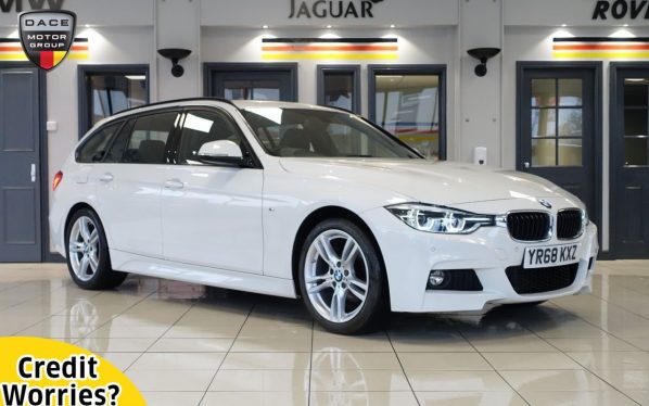 Used 2018 WHITE BMW 3 SERIES Estate 2.0 318D M SPORT TOURING 5d 148 BHP (reg. 2018-09-25) for sale in Wilmslow