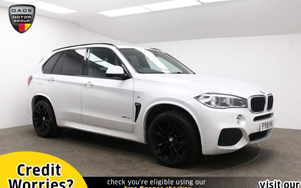 Used 2018 WHITE BMW X5 Estate 3.0 XDRIVE30D M SPORT 5d AUTO 255 BHP (reg. 2018-03-29) for sale in Manchester