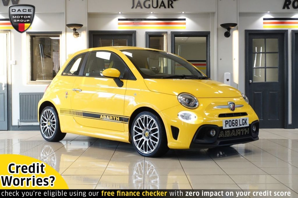Used 2018 YELLOW ABARTH 500 Hatchback 1.4 595 3d 144 BHP (reg. 2018-09-26) for sale in Wilmslow