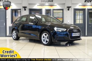 Used 2019 BLACK AUDI A3 Hatchback 1.0 SPORTBACK TFSI SE TECHNIK 5d AUTO 114 BHP (reg. 2019-02-14) for sale in Wilmslow