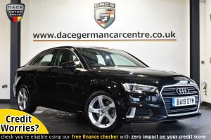 Used 2019 BLACK AUDI A3 Saloon 2.0 TFSI SPORT 4DR AUTO 188 BHP (reg. 2019-06-25) for sale in Altrincham