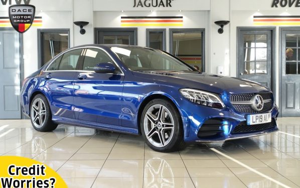 Used 2019 BLUE MERCEDES-BENZ C-CLASS Saloon 1.6 C 200 D AMG LINE 4d 159 BHP (reg. 2019-05-31) for sale in Wilmslow
