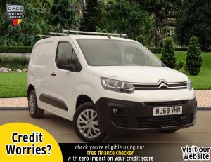 Used 2019 WHITE CITROEN BERLINGO PANEL VAN 1.5 1000 ENTERPRISE M BLUEHDI 5d 101 BHP PLUS VAT (reg. 2019-09-09) for sale in Stockport