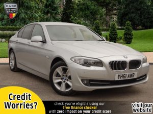 Used 2011 SILVER BMW 5 SERIES Saloon 2.0 520D EFFICIENTDYNAMICS 4d 181 BHP (reg. 2011-10-04) for sale in Stockport