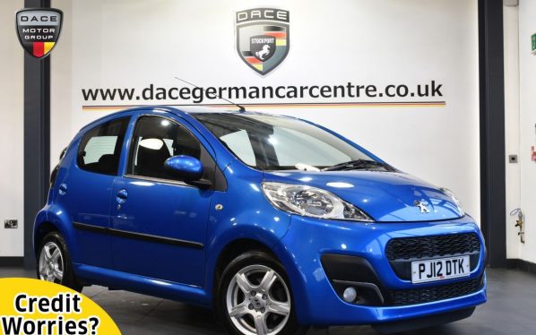 Used 2012 BLUE PEUGEOT 107 Hatchback 1.0 ACTIVE 5DR AUTO 68 BHP (reg. 2012-07-04) for sale in Altrincham