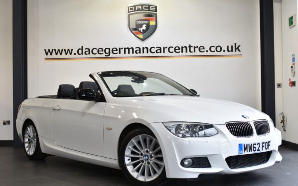 Used 2013 WHITE BMW 3 SERIES Convertible 2.0 320D SPORT PLUS EDITION 2DR AUTO 181 BHP (reg. 2013-01-11) for sale in Altrincham