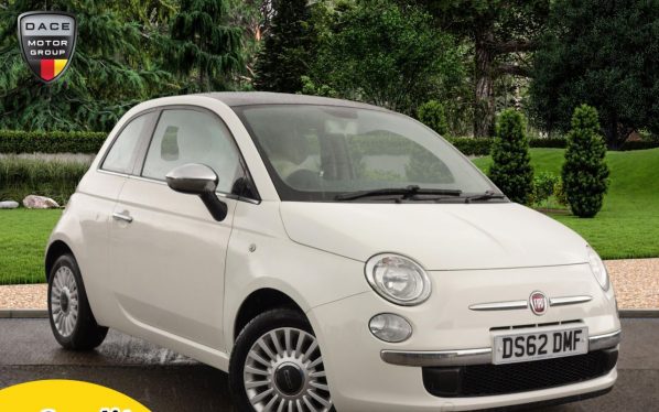 Used 2013 WHITE FIAT 500 Hatchback 1.2 LOUNGE 3d 69 BHP (reg. 2013-01-09) for sale in Stockport