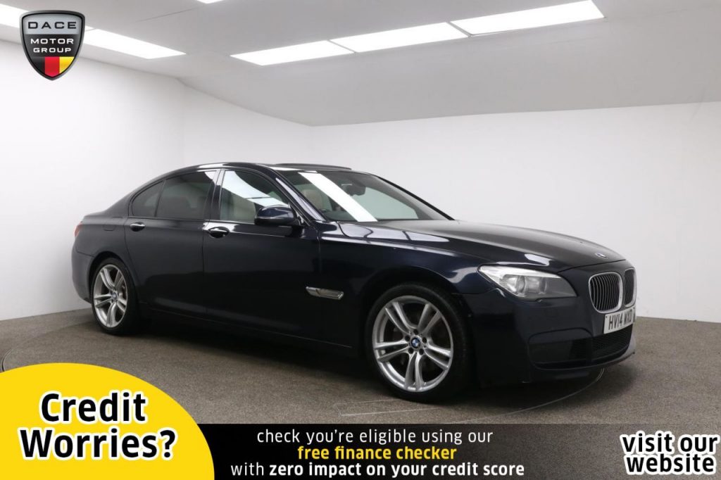 Used 2014 BLACK BMW 7 SERIES Saloon 3.0 730D M SPORT 4d AUTO 255 BHP (reg. 2014-04-11) for sale in Manchester